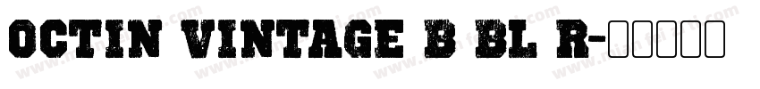 Octin Vintage B Bl R字体转换